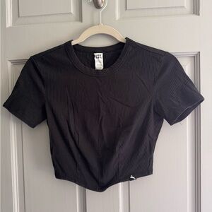 Women’s XS Black Ribbed Crop Top